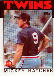1986 Topps Baseball Cards      356     Mickey Hatcher